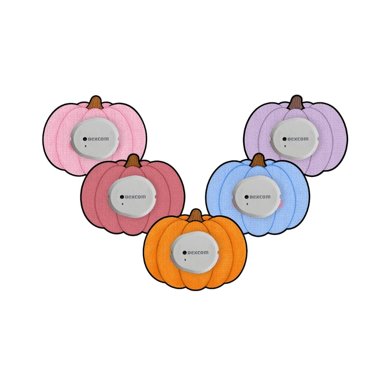 sensorpleister/fixtape voor Dexcom G7 / ONE+ pretty pumpkins