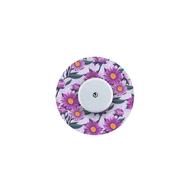 sensor patch/fix tape for Freestyle Libre 2 (plus) lilac daisies