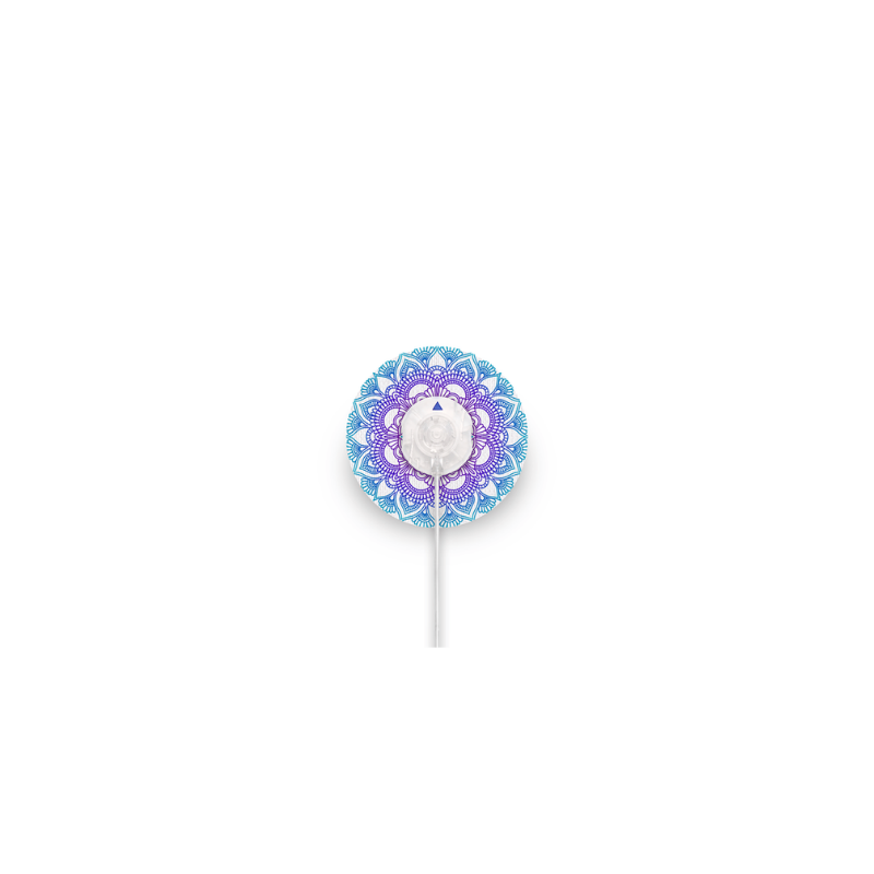 Fixtape blue mandala over een infusieset