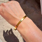 engraved bracelet 'type 1 diabetes' gold