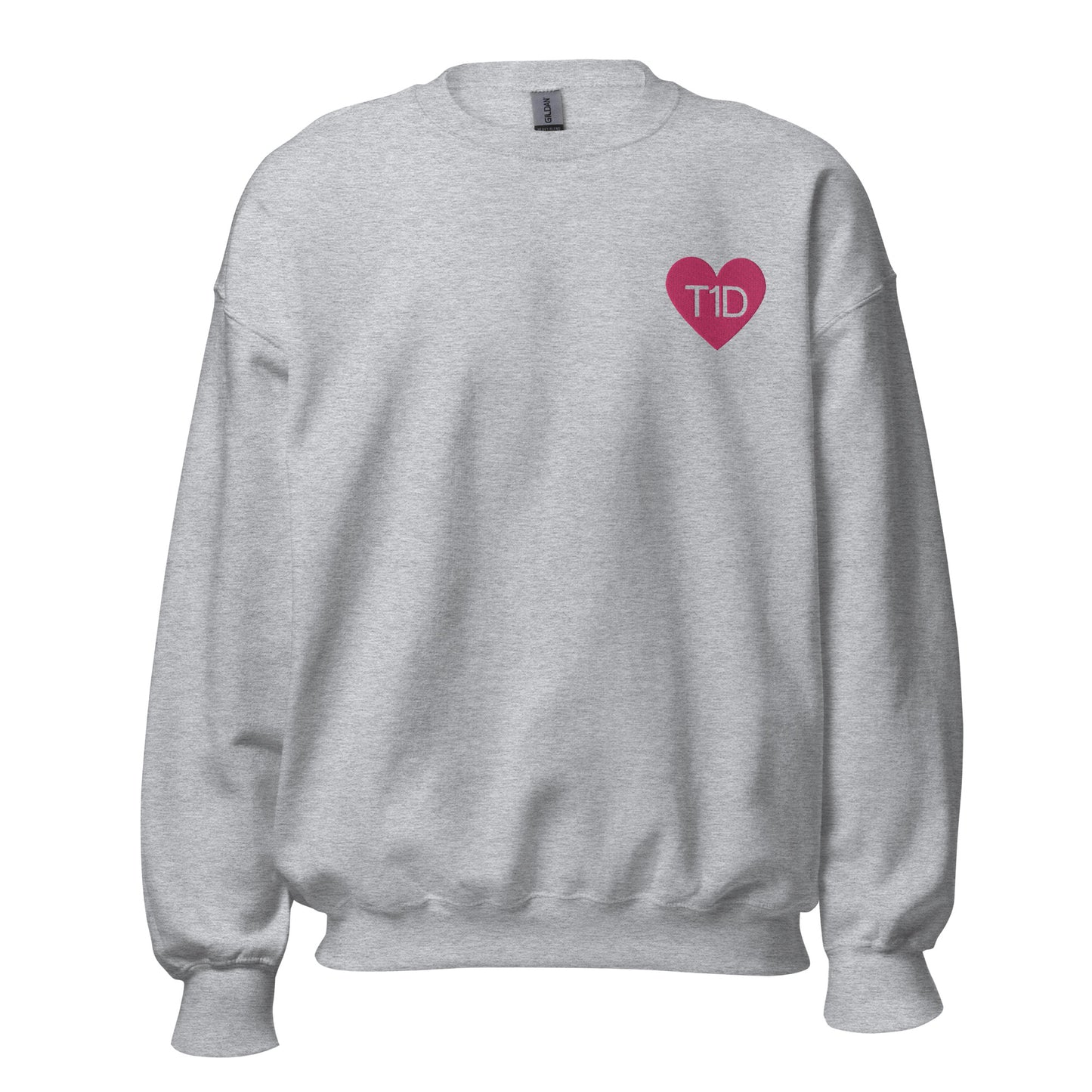 gray unisex sweater 'T1D'