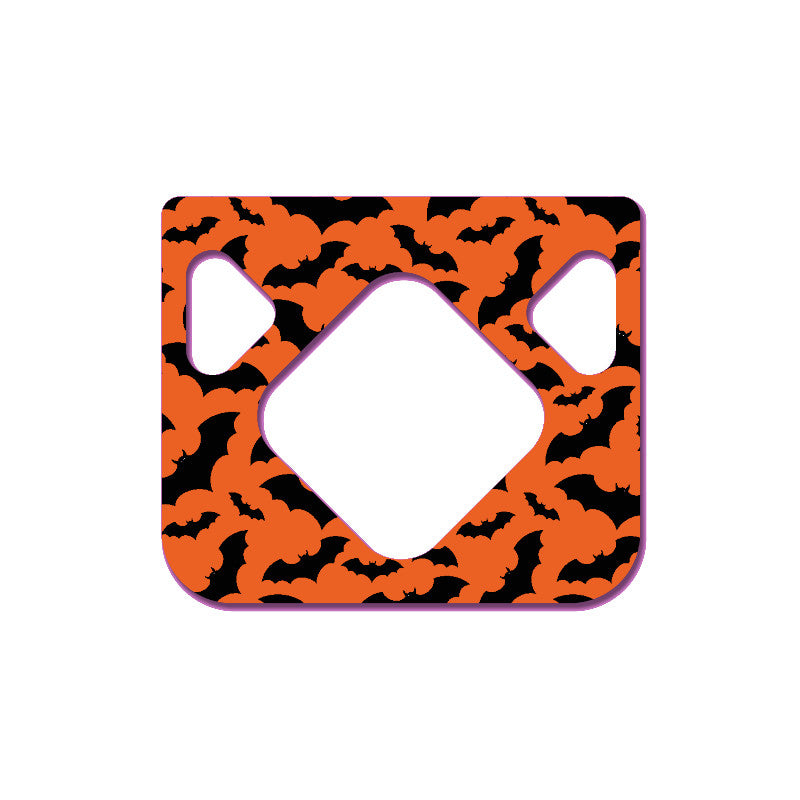 tinsulin insulinepompsticker voor Medtronic Minimed 640G 680G 780G halloween oranje vleermuizen