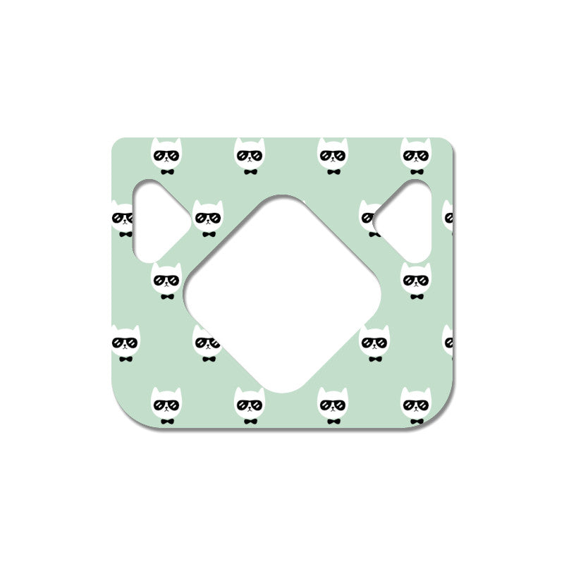 tinsulin toestelsticker voor Medtronic Minimed 640G 670G 780G groen hipster  katten