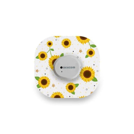fixtape/pleister voor Dexcom G7 zonnebloemen