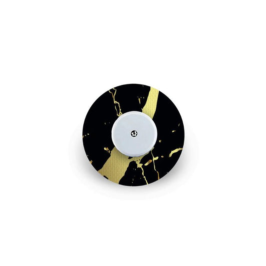 fix tape/plaster for Freestyle Libre 2 marble black/gold
