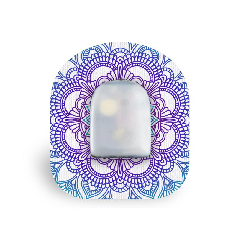 plaster/fix tape for Omnipod blue mandala
