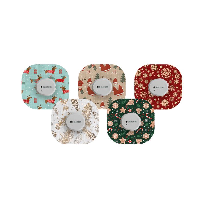 fix tape/plaster for Dexcom G6 Christmas mix