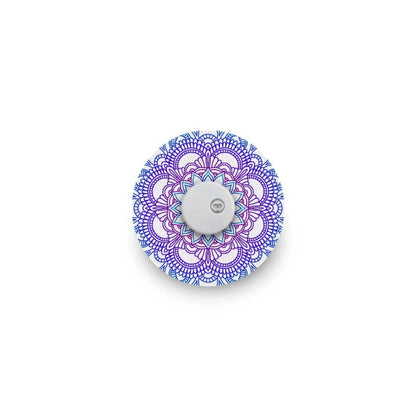 sensor patch/fix tape blue mandala for Freestyle Libre 3 (Plus), Instinct & infusion sets