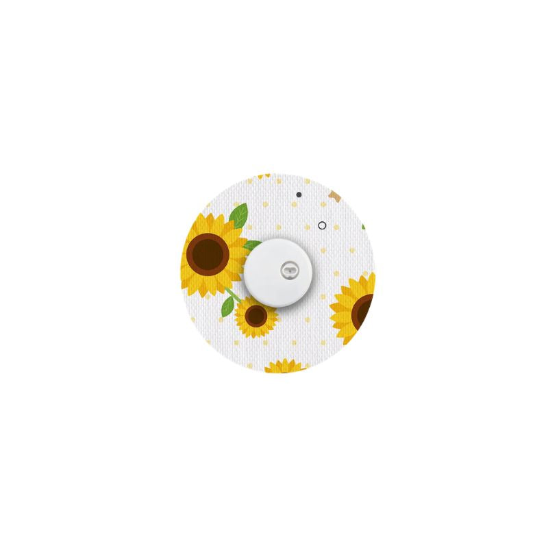 sensor patch/fix tape sunflowers for Freestyle Libre 3 (Plus), Instinct & infusion sets