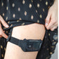 insulin pump holder for under dresses with window black