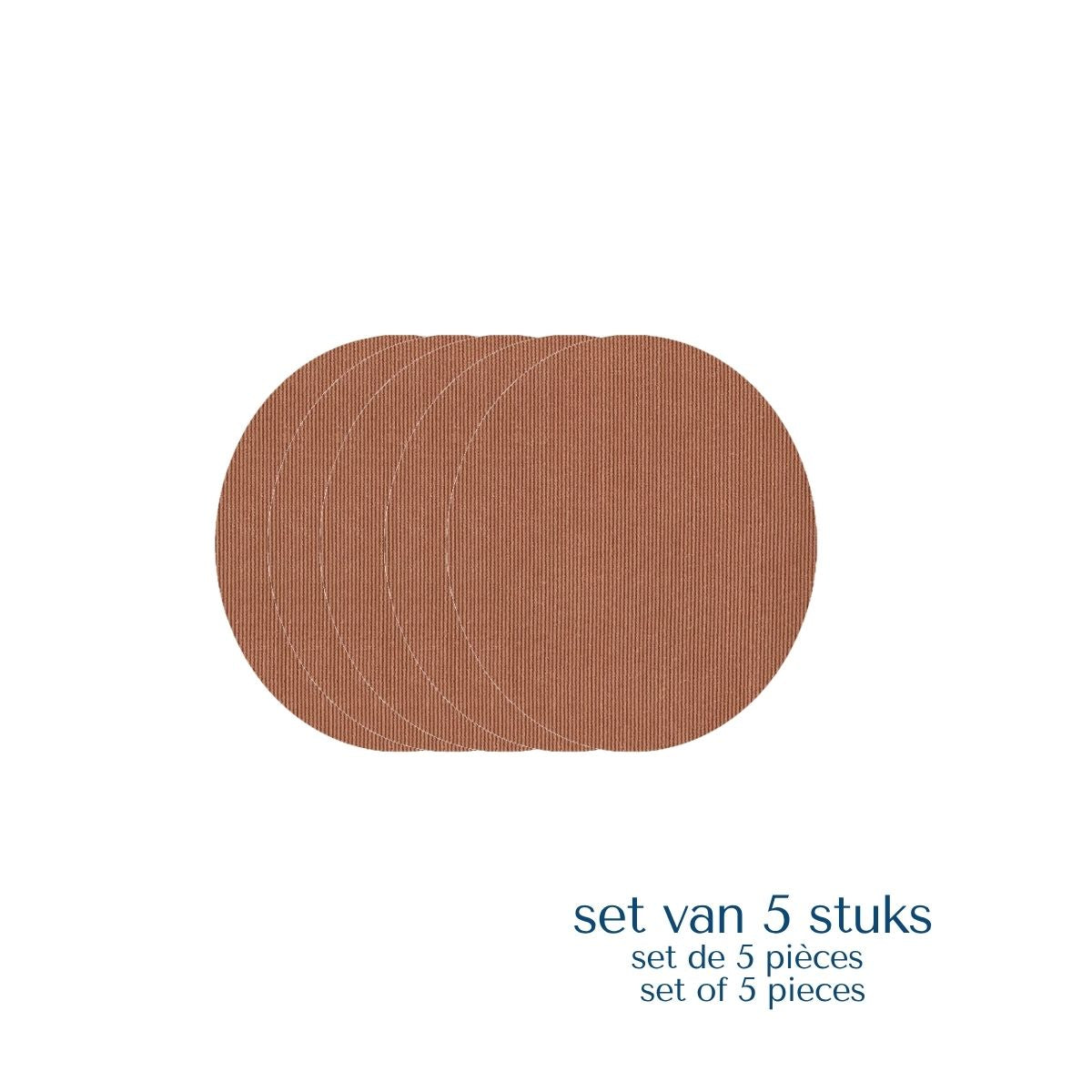Set van 5 beige ovalen sensorpleisters