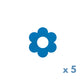 Plaster/fix tape for Dexcom G7 flower blue