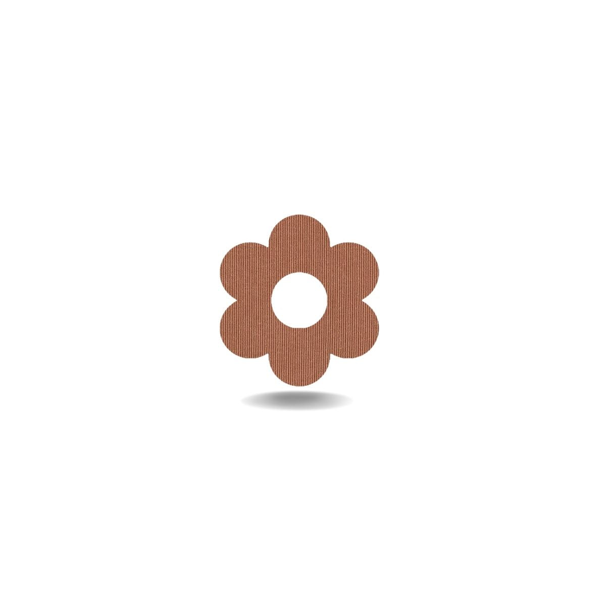 Beige ringpleister bloem voor infusieset, Freestyle Libre 3 en Instinct