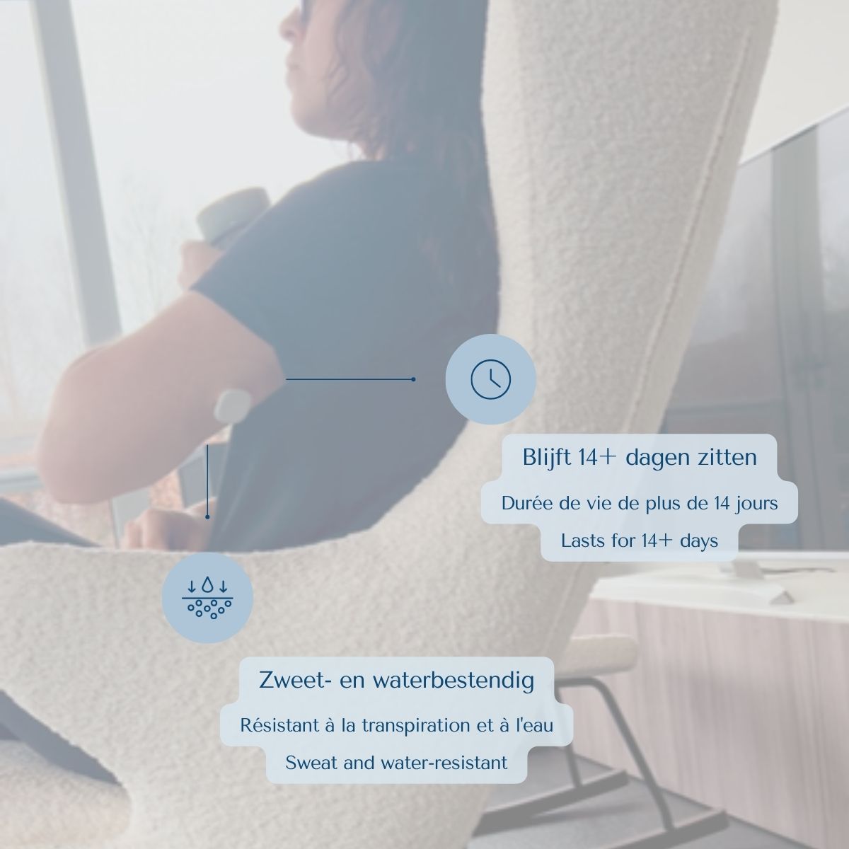 Ringpleister blijft 14+ dagen zitten, zweet- en waterbestendig
