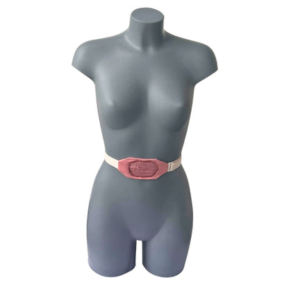 insulin pump holder for around waist with window pink