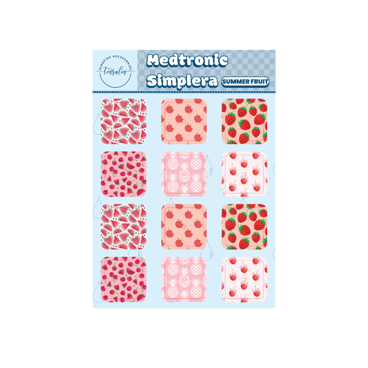 Sensor Stickers Medtronic Simplera – Summer Fruit (12 stickers)