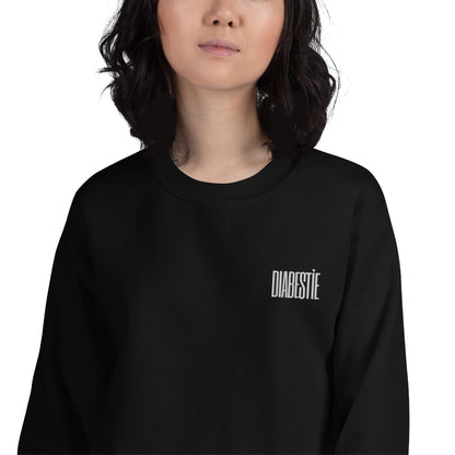 black unisex sweater 'diabestie'