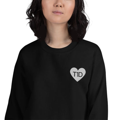 black unisex sweater'T1D'