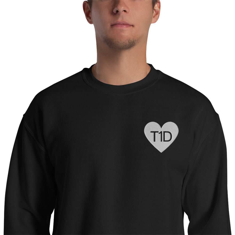 black unisex sweater'T1D'