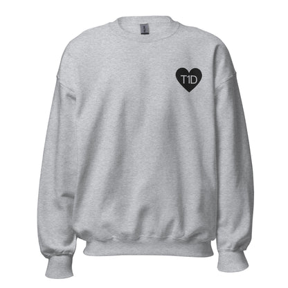 gray unisex sweater 'T1D'