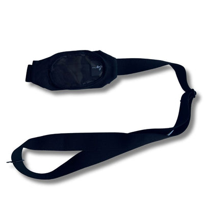 insulin pump holder for around waist with window black