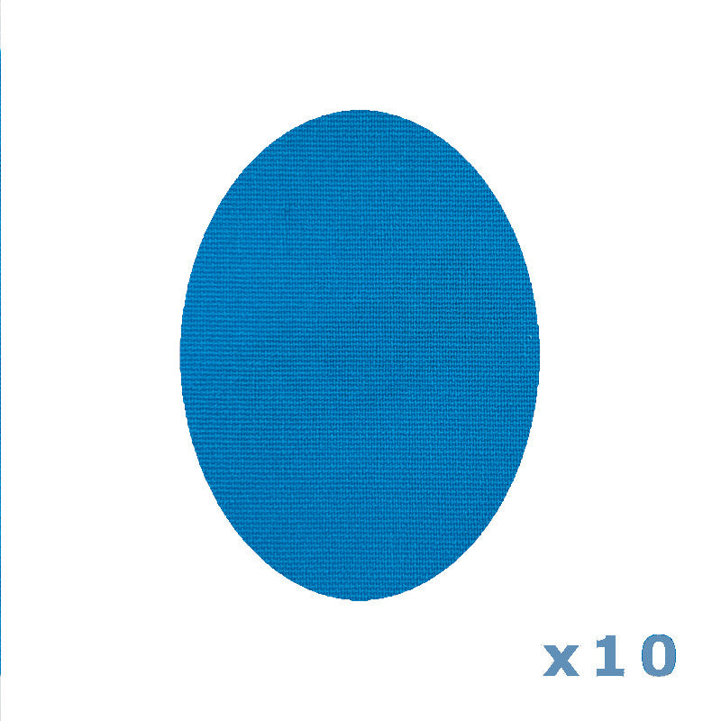 tinsulin set van 10 ovalen universele pleisters  fixtapes blauw