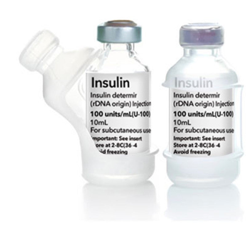 tinsulin set van 2 silicone insulineflaconbeschermers 10ml transparant